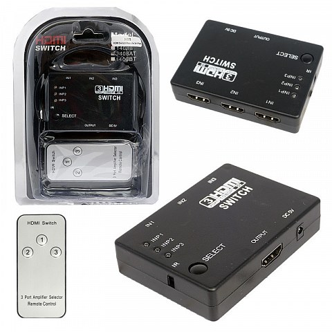 HDMI переключатель Swicther 3x1 Port с пультом H56