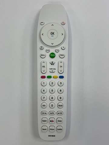 Пульт для телевизора DEXP 34019640 WHITE