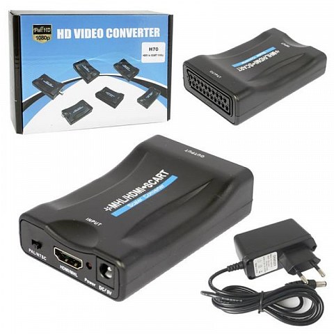 Видеоконвертер вход HDMI выход SCART