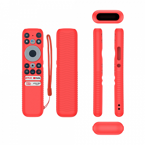 Чехол силиконовый для пульта Y47 (TCL RC902N) красный