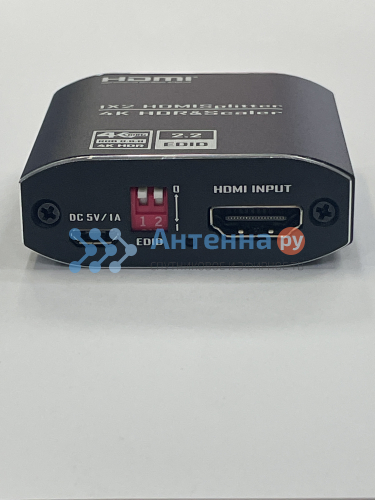 HDMI разветвитель 1 вход 2 выхода, активный (4k) фото 2