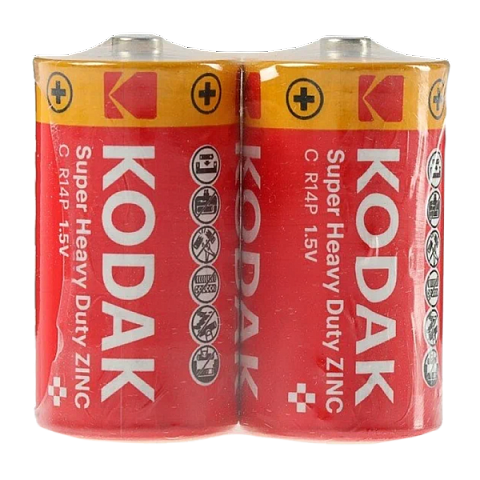 Батарейка Kodak Extra R14 C Shrink 2 Heavy Duty 1.5V