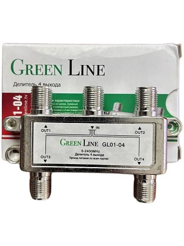 Делитель 4 выходов 5-2400 Мгц Green Line