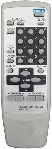 Пульт JVC RM-C360GY (белый)