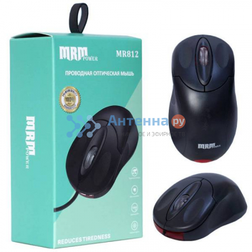 Мышь проводная Mrm-Power MR812 черный