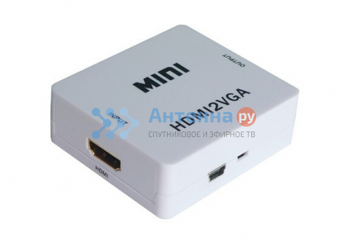 Видеоконвертер вход HDMI выход VGA + Audio (активный)