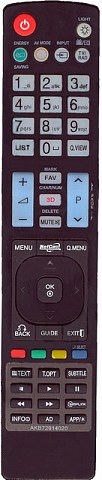 Пульт LG AKB72914020 (LCD, LED TV, 3D)