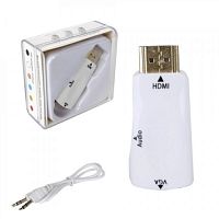 Видеоконвертер вход HDMI выход VGA (V1.4, 1080P) белый