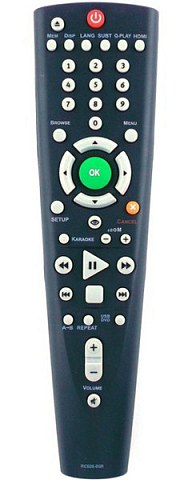 Пульт BBK RC026-05R (DVD плеер+USB+караоке)